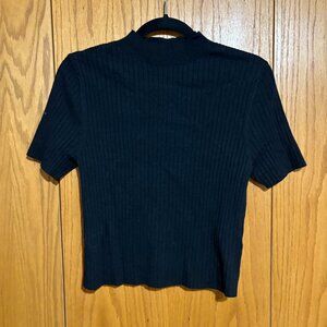 A New Day Target ribbed mock neck short sleeve sweater size XXL